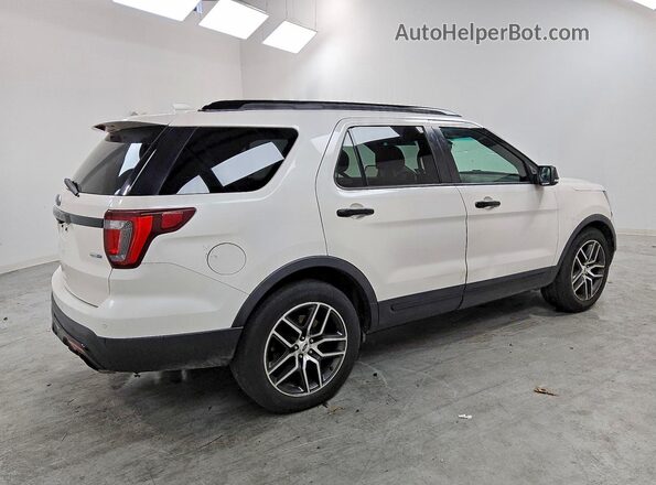 1FM5K8GT9GGC52809 2016 FORD EXPLORER Белый Задняя правая четверть