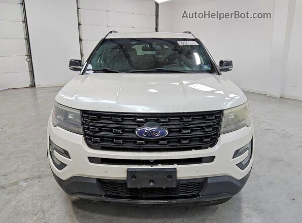 1FM5K8GT9GGC52809 2016 FORD EXPLORER Белый Вид спереди
