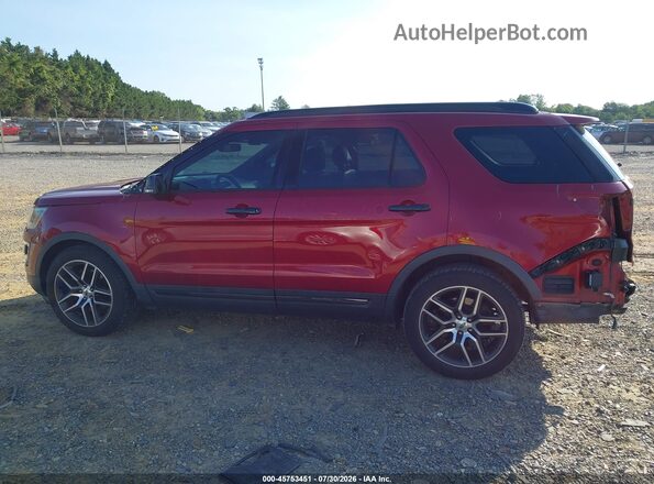 1FM5K8GT9GGC54155 2016 FORD EXPLORER Maroon 