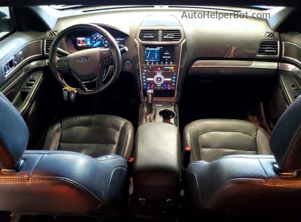 1FM5K8GT9JGA65917 2018 FORD EXPLORER Black Вид панелі приладів