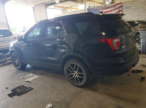 1FM5K8GT9JGA65917 2018 FORD EXPLORER Black Задня ліва чверть