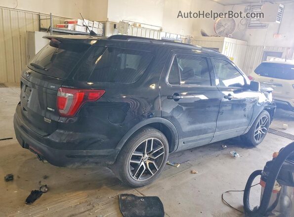 1FM5K8GT9JGA65917 2018 FORD EXPLORER Black Задня права чверть