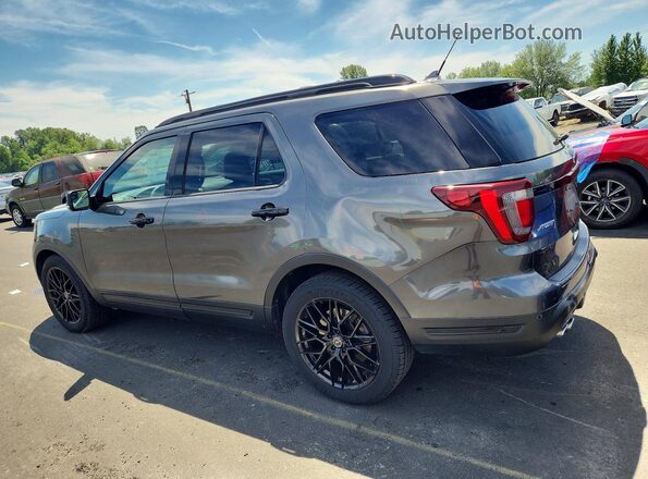 1FM5K8GT9JGC14875 2018 FORD EXPLORER Charcoal Հետևի ձախ