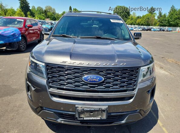 1FM5K8GT9JGC14875 2018 FORD EXPLORER Charcoal Դիմացի տեսք