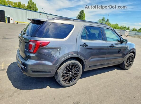 1FM5K8GT9JGC14875 2018 FORD EXPLORER Charcoal Հետևի աջ