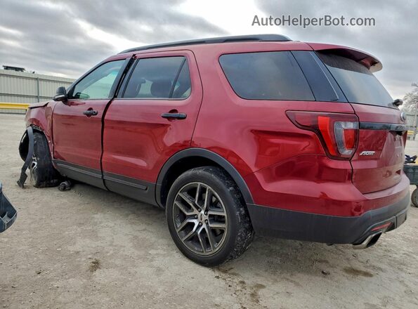 1FM5K8GTXGGA75980 2016 FORD EXPLORER Red Հետևի ձախ