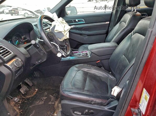 1FM5K8GTXGGA75980 2016 FORD EXPLORER Red Սալոնի դիմացի տեսք