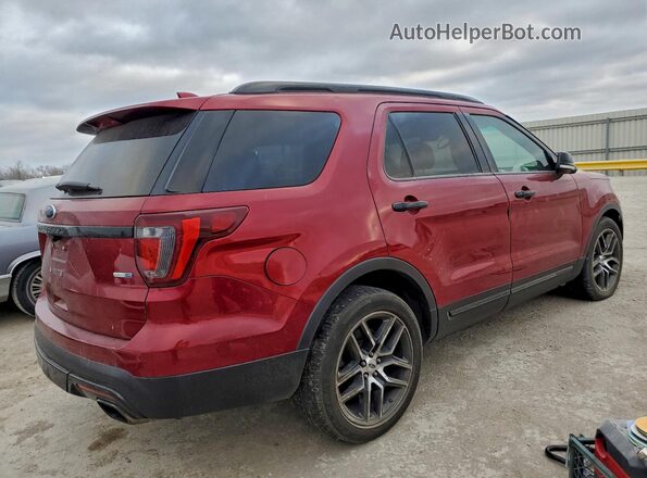 1FM5K8GTXGGA75980 2016 FORD EXPLORER Red Հետևի աջ
