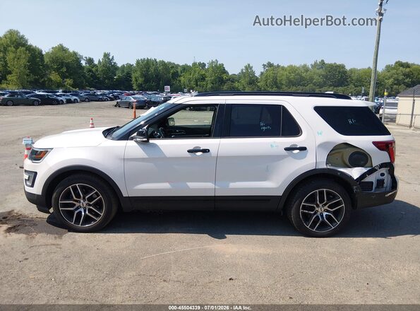 1FM5K8GTXHGD74886 2017 FORD EXPLORER White Widok wnętrza 360 stopni