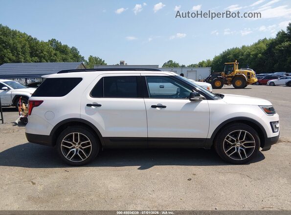 1FM5K8GTXHGD74886 2017 FORD EXPLORER White Widok wnętrza z tyłu