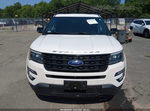 1FM5K8GTXHGD74886 2017 FORD EXPLORER White Widok zestawu wskaźników