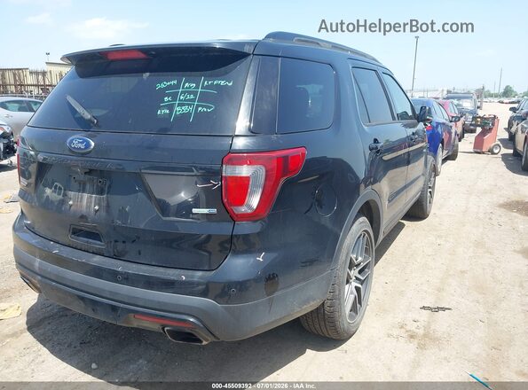 1FM5K8GTXHGD97780 2017 FORD EXPLORER Black უკანა მარჯვენა