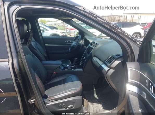 1FM5K8GTXHGD97780 2017 FORD EXPLORER Black წინა სალონის ხედი