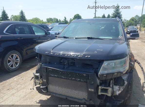 1FM5K8GTXHGD97780 2017 FORD EXPLORER Black ხელსაწყოთა პანელის ხედი