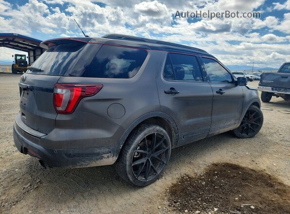 1FM5K8GTXJGA70544 2018 FORD EXPLORER Угольный Задняя правая четверть