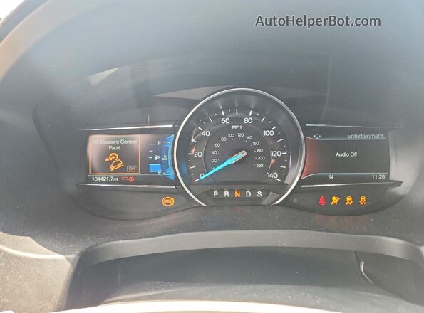 1FM5K8GTXJGA70544 2018 FORD EXPLORER Угольный Вид щитка приборов