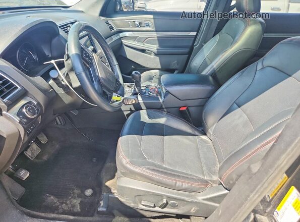 1FM5K8GTXJGA70544 2018 FORD EXPLORER Угольный Вид салона спереди
