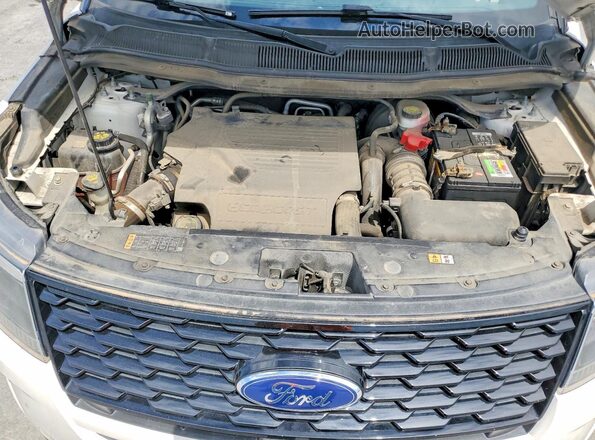 1FM5K8GTXJGC07367 2018 FORD EXPLORER White Вид підкапотного простору
