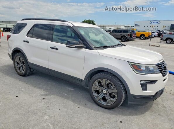 1FM5K8GTXJGC07367 2018 FORD EXPLORER White Передня права чверть