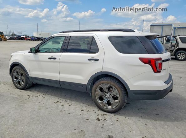 1FM5K8GTXJGC07367 2018 FORD EXPLORER White Задня ліва чверть