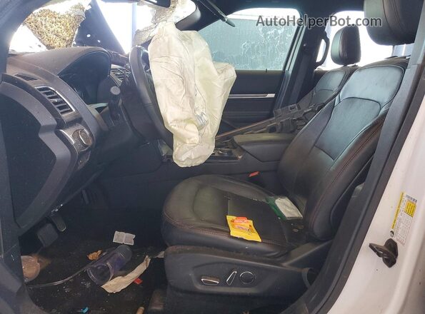 1FM5K8GTXJGC87169 2018 FORD EXPLORER White Вид салону спереду