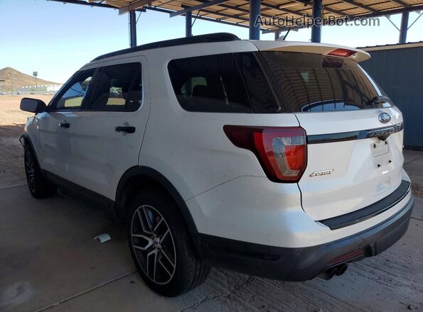 1FM5K8GTXJGC87169 2018 FORD EXPLORER White Задня ліва чверть
