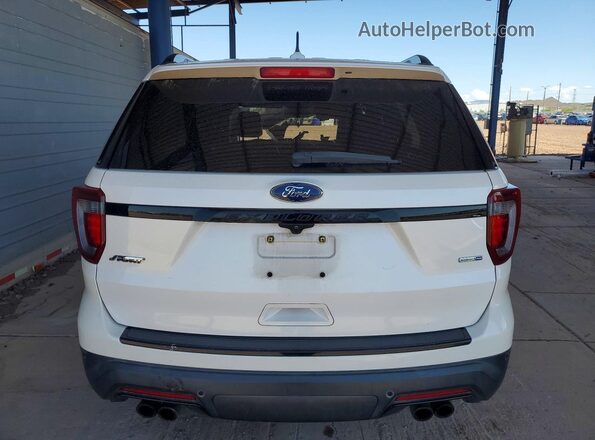 1FM5K8GTXJGC87169 2018 FORD EXPLORER White Вид ззаду