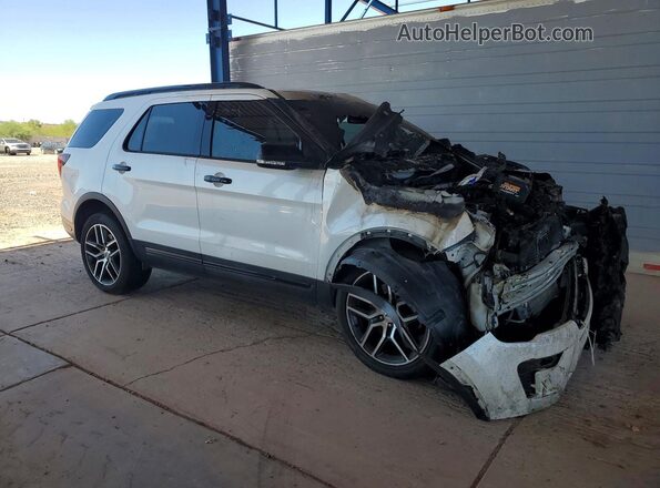 1FM5K8GTXJGC87169 2018 FORD EXPLORER White Передня права чверть