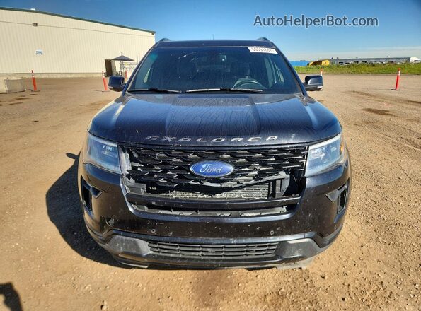 1FM5K8GTXKGA97972 2019 FORD EXPLORER Black Front view