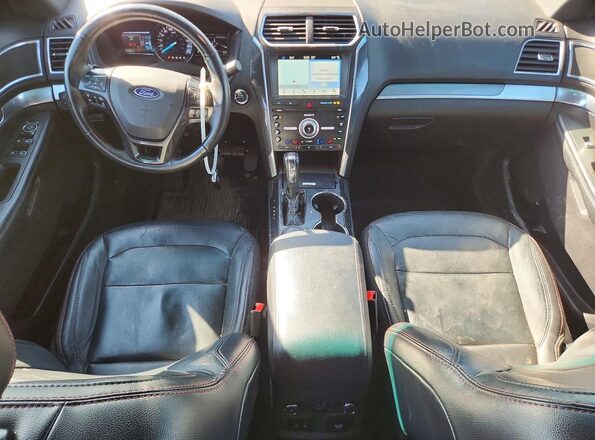 1FM5K8GTXKGA97972 2019 FORD EXPLORER Black Dashboard view