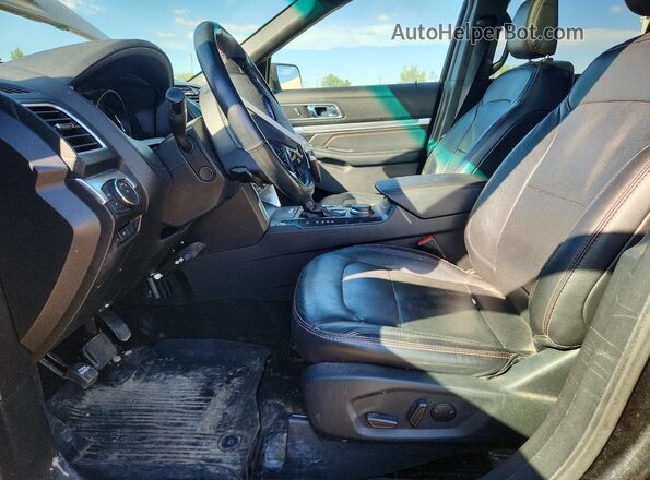 1FM5K8GTXKGA97972 2019 FORD EXPLORER Black Front interior view