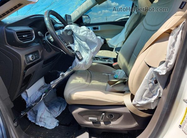 1FM5K8HC0LGA00780 2020 FORD EXPLORER White წინა სალონის ხედი