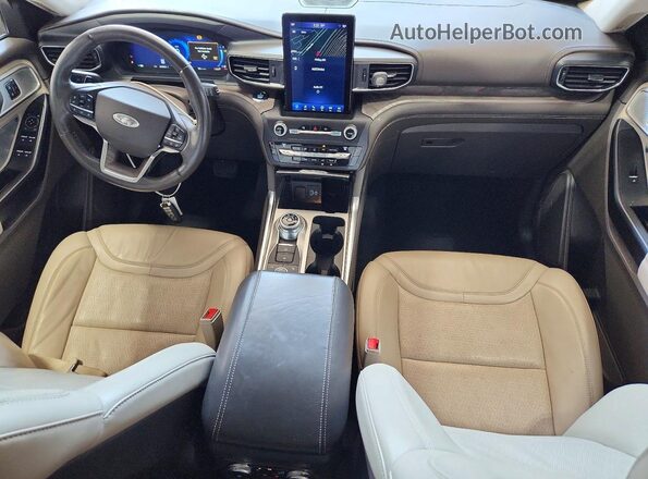 1FM5K8HC0LGD06121 2020 FORD EXPLORER Black Առջևի վահանակի տեսք