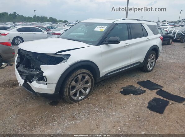 1FM5K8HC1LGA37028 2020 FORD EXPLORER Белый Передняя левая четверть