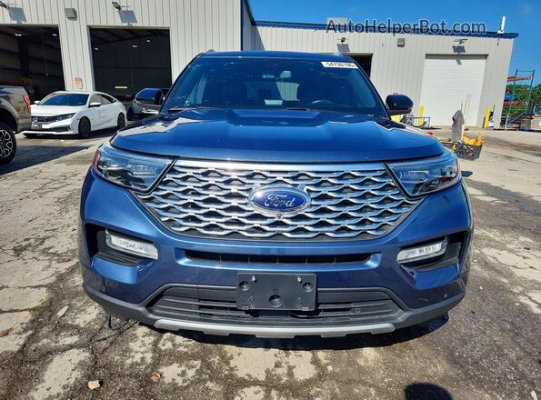 1FM5K8HC2LGC06506 2020 FORD EXPLORER Blue წინა ხედი
