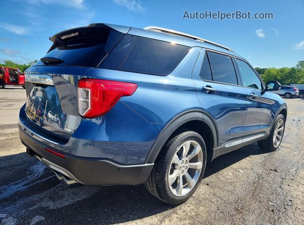 1FM5K8HC2LGC06506 2020 FORD EXPLORER Blue უკანა მარჯვენა
