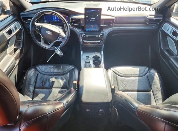 1FM5K8HC2LGC06506 2020 FORD EXPLORER Blue წინა პანელის ხედი