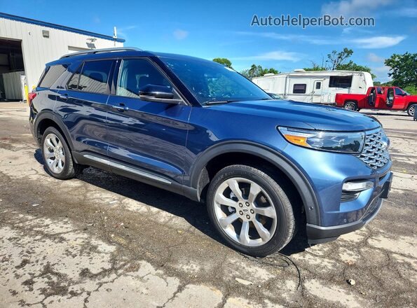 1FM5K8HC2LGC06506 2020 FORD EXPLORER Blue წინა მარჯვენა