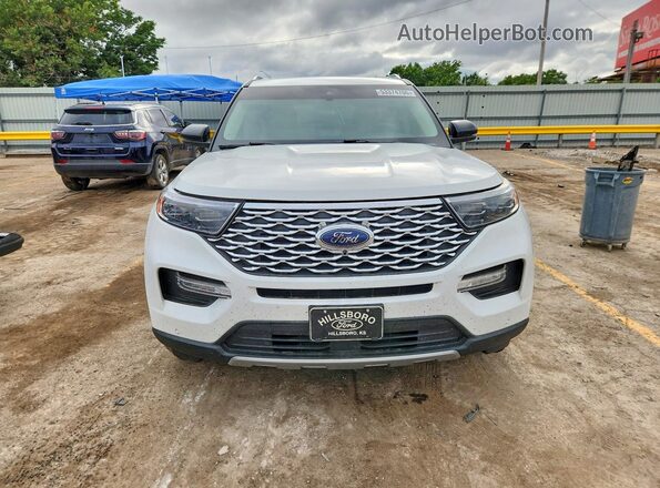 1FM5K8HC2MGB27337 2021 FORD EXPLORER White Vista frontal