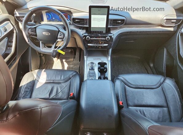 1FM5K8HC2NGA23948 2022 FORD EXPLORER Charcoal Dashboard view