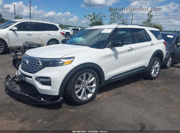 1FM5K8HC2NGA33590 2022 FORD EXPLORER White Передня ліва чверть