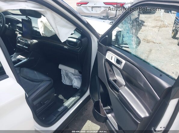 1FM5K8HC2NGA33590 2022 FORD EXPLORER White Вид салону спереду