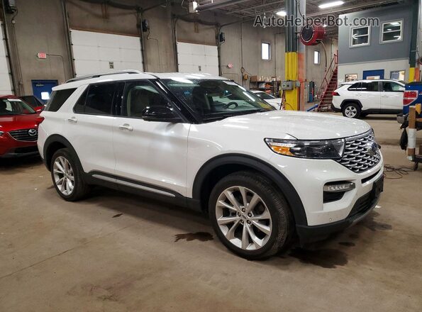 1FM5K8HC2PGA28893 2023 FORD EXPLORER White Delantero derecho