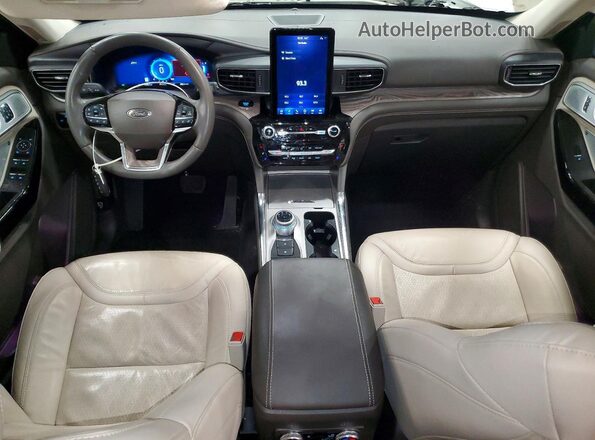 1FM5K8HC2PGA28893 2023 FORD EXPLORER White Vista del salpicadero