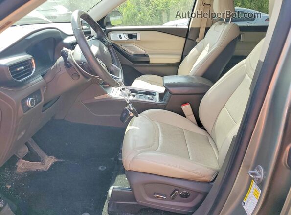 1FM5K8HC4LGC26563 2020 FORD EXPLORER Green Front interior view