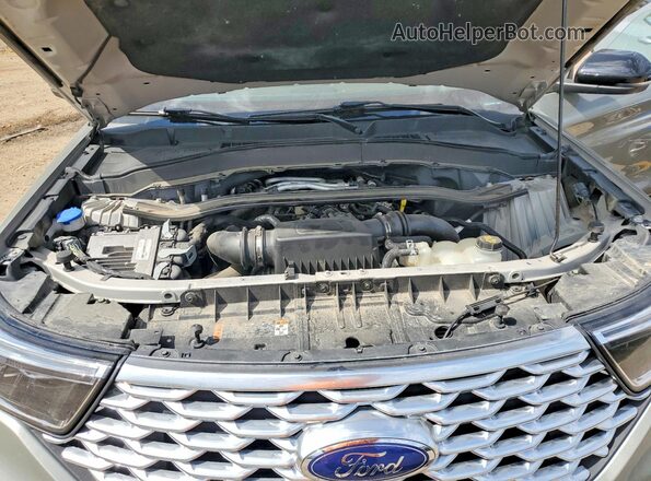 1FM5K8HC4LGC26563 2020 FORD EXPLORER Green Engine compartment view