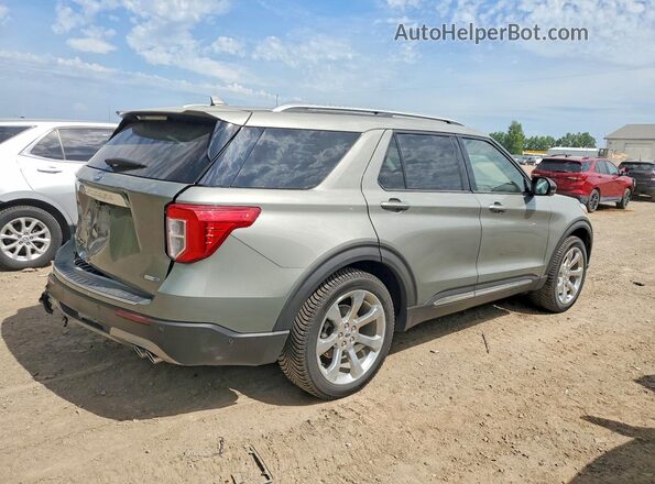 1FM5K8HC4LGC26563 2020 FORD EXPLORER Green Rear right
