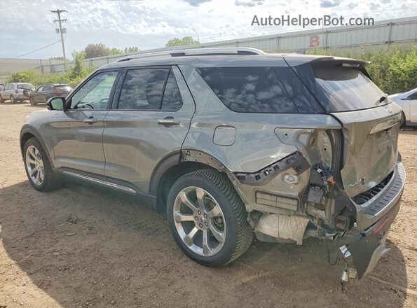 1FM5K8HC4LGC26563 2020 FORD EXPLORER Green Rear left
