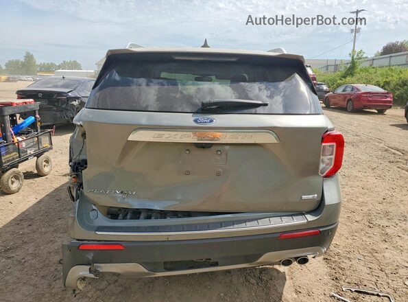 1FM5K8HC4LGC26563 2020 FORD EXPLORER Green Rear view