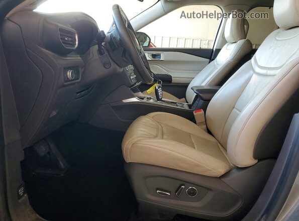 1FM5K8HC7LGA52746 2020 FORD EXPLORER Gray Widok wnętrza z przodu